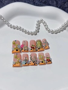 <span class=keywords><strong>Uñas</strong></span> acrílicas al por mayor puro hecho a mano <span class=keywords><strong>3D</strong></span> Duck Bill <span class=keywords><strong>Hello</strong></span> <span class=keywords><strong>Kitty</strong></span> Diamond Custom Press on Nails - Product Image 6