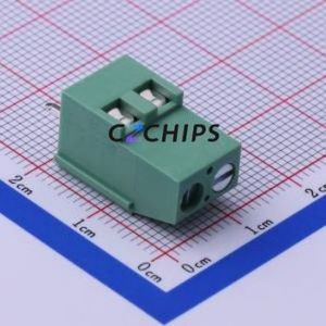 JL129-50802G01 Screw Terminal Block Through hole Component (THT),P=5.08mm Connector 1x2P 5.08mm Green Through Hole - Product Image 2