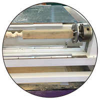 Router CNC 3D para Madera 1325V de China, Mesa de Perfil de Aluminio de Alta Rigidez con Ranura en T, Sistema de Control NCWork Rotatorio, Motor y Engranaje de 3 Ejes