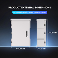 Armoire de distribution électrique extérieure ODM, étanche IP55, avec double ventilateur, thermostat, boîtier électronique, boîte pour équipement à fibre optique