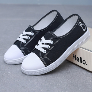 Chaussures décontractées plates pour femmes, best-seller, en plein air, à lacets, souples, légères, respirantes, durables, chaussures décontractées et chaussures en toile - Product Image 5