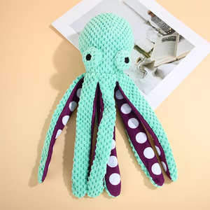 Interaktif dayanıklı gıcırtılı köpek oyuncak yumuşak doldurulmuş ahtapot kırışık kağıt diş çiğnemek kapalı oyun <span class=keywords><strong>Pet</strong></span> çiğnemek oyuncaklar hediye - Product Image 2