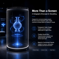 Pantalla DLED OEM para Cámara Holográfica Semicircular 4K de 75 Pulgadas, con IA para Visualización de Personajes en 3D, 1300 cd/m, Vitrina Inteligente