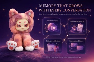 ตุ๊กตาแมว AI ขนาด 21 ซม. แบบโต้ตอบได้ ผลิตจากผ้าโพลีเอสเตอร์เนื้อนุ่มพิเศษ พร้อมเสียงพูดธรรมชาติ หน่วยความจำยาวนาน ของเล่นสั่งทำได้ ขายส่ง - Product Image 6