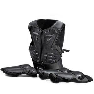Équipement <span class=keywords><strong>de</strong></span> protection pour moto unisexe pour enfants, combinaison <span class=keywords><strong>de</strong></span> moto en coton, protections pour les genoux et les coudes, respirant, anti-chute - Product Image 2