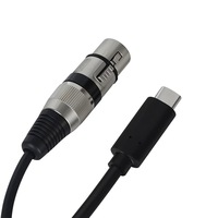 Câble audio mobile Type-C vers XLR femelle, câble de carte son Type-C vers XLR, câble audio, câble de mixage