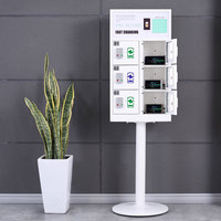 Estación de Carga para Teléfonos Móviles Inteligentes con WiFi, en Oferta, Armario con Código PIN, Cerradura Electrónica, 6 Compartimentos, Estructura Ensamblada
