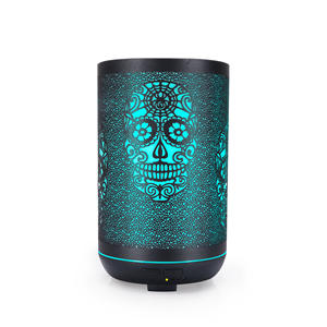 Diffuseur d'arômes en fer 300 ml, design tête de mort, humidificateur d'huiles essentielles avec lumière LED pour la maison et le bureau - Product Image 4