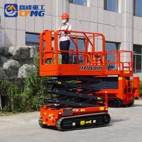 Plateforme élévatrice CFPT0610LDN Chufeng, camion à benne automoteur, élévateur à ciseaux sur chenilles à vendre