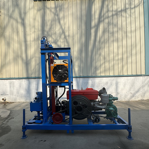 Tragbares Dieselbetriebenes Radmontiertes Brunnenbohrgerät, Kostengünstige Kleine Bohrmaschine mit 220V Motor, Pumpe und Getriebe, Max. 260m - Product Image 4