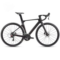 Vélo de route en aluminium 700c 21 vitesses avec freins à disque, vélo de course aérodynamique avec roues en aluminium pour usage urbain adulte