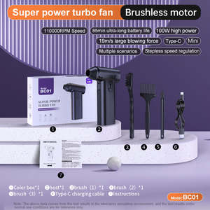 Turbo <strong>Blower</strong> Fan - 180W Brushless High Power Dust <strong>Blower</strong>/Mini <strong>Air</strong> Duster for Cleaning/<strong>Snow</strong> Removal (Handheld &amp; Portable) - Product Image 2