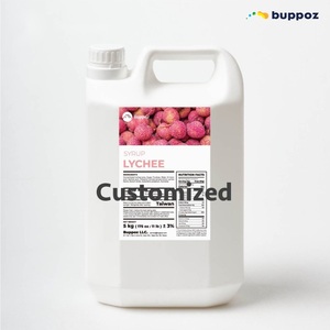 Sirop de Litchi 5kg Bouteille Halal HACCP Végétarien pour Magasin de Bubble Tea et Thé au Lait OEM - Product Image 2