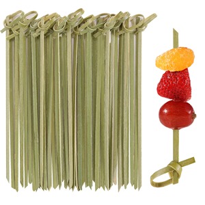Palillos para Cócteles de Bambú 100% Natural, Compostables y Biodegradables, Ecológicos, 120 mm de Longitud, para Uso en el Hogar, Restaurantes, Bares y Hoteles - Product Image 1