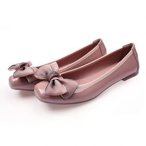 Nouvelles chaussures plates pour femmes de style coréen, décorées d'un nœud, mocassins à enfiler - Product Image 3
