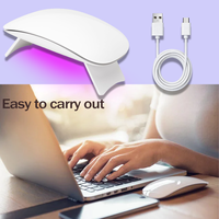 Lampe à ongles UV LED portable Quanyan Nail Holly, mini et mignonne, avec durcissement rapide 365+405nm et garantie d'un an pour une utilisation à domicile et en salon