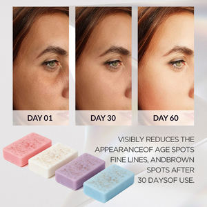 Savon multi-plantes anti-imperfections éclaircissant à la <span class=keywords><strong>rose</strong></span>, nettoyant doux <span class=keywords><strong>pour</strong></span> le visage, barre <span class=keywords><strong>de</strong></span> savon blanchissant <span class=keywords><strong>pour</strong></span> <span class=keywords><strong>les</strong></span> taches brunes - Product Image 4