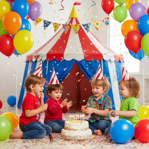 Maglietta a maniche lunghe promozionale per la festa di compleanno a tema circo per la sorella di un fantastico compleandino - Product Image 3