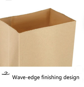 שקיות נייר חום ממוחזרות ידידותיות לסביבה לאריזת מזון מהיר ולקניות - Product Image 5