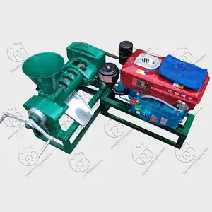 6yl-68 Small coconut sunflower oil mill extractor expeller diesel engine oil press machine