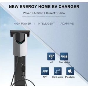 Chargeur intelligent pour véhicules électriques 7 kW, prise Type 2, IP65, station de recharge murale pour divers véhicules électriques - Product Image 3
