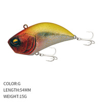 NOUVEAU MAJOR Leurre VIB coulant 54mm 15g ABS, appât dur, 14 couleurs, pour achigan, brochet, crappie