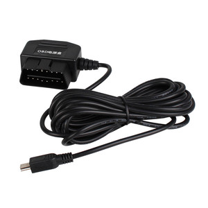 24 heures Mini <span class=keywords><strong>Mico</strong></span> Ports USB 5V 3A câble de Charge de voiture OBD cordon filaire 3.5 mètres avec interrupteur pour Dash Cam caméscope véhicule DVR - Product Image 4