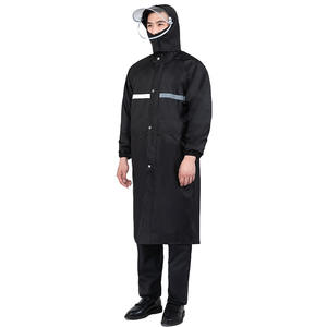 पोंचो के लिए पुरुषों और महिलाओं के लंबे पूरे शरीर में वर्षा वाली वाटरप्रूफ हूडेड जैकेट - Product Image 5