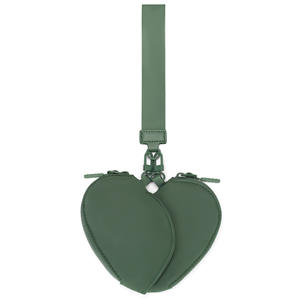 Porte-clés étanche en forme de cœur avec double <span class=keywords><strong>poche</strong></span>, mini pochette légère pour le rangement des petits objets au quotidien - Product Image 3