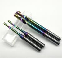 Fraises à bout en carbure à une seule dent, revêtement coloré, 2025, fraises à spirale pour routeur, 6 mm, ODM OEM, fraises de fraisage CNC