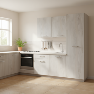 ชุดครัวสำเร็จรูป ฮันนี่โอ๊ค 240 ซม. พร้อมเตาอบและอ่างล้างจาน - Product Image 3