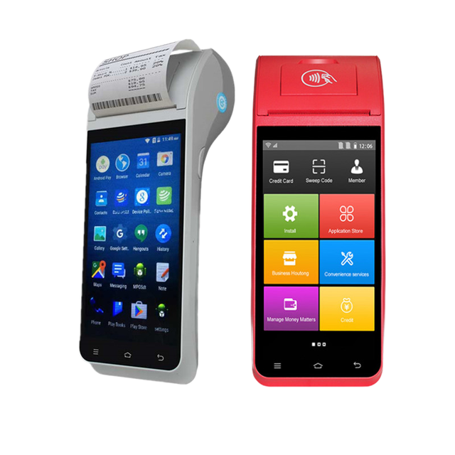 58mm Thermal Printer Pos Handheld 4 Core WIFI BT Scanner Point of Sale Systems Payment Mobile Android Pos Terminal Machine