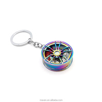 24 Desain Aksesoris Mobil Warna Neo Chrome dari Paduan Seng, Model Gantungan Kunci