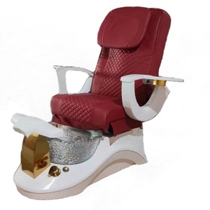 Mobilier de salon de beauté de luxe Kisen, noir, rose, blanc, marron, chaise de manucure électrique avec massage, chaise de pédicure pour salon de manucure SPA - Product Image 4