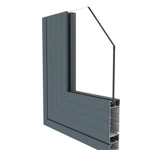 Profilé de porte et de fenêtre en aluminium Xf156 à coins chanfreinés 6063 T5 avec architrave intégré imitation bois pour villa de luxe - Product Image 6