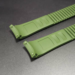 Bracelet de montre en caoutchouc incurvé vert de 21mm pour le luxe pour <span class=keywords><strong>Patek</strong></span> <span class=keywords><strong>Philippe</strong></span> pour les modèles Aquanaut 5164A 5167A 5167R - Product Image 6