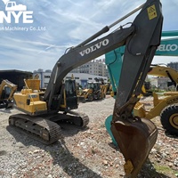 Excavatrice sur chenilles d'occasion Volvo EC220BLC de 22 tonnes, moteur Volvo D6E d'origine, pelle hydraulique pour travaux de terrassement et construction routière