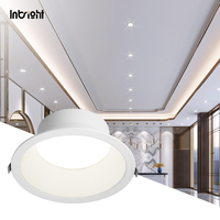 Spot LED encastré anti-éblouissement en aluminium 15W 25W 35W, CCT dimmable, rond pour hôtels