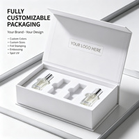 Boîtes d'emballage de parfum personnalisées avec des matériaux recyclés et impression en relief pour bougies, logo personnalisé, fermeture magnétique