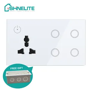 Công Tắc 4 Cổng WIFI Thông Minh Alexa Google Home & Ổ Cắm WIFI Thông Dụng - Product Image 1