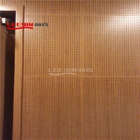 Panneau acoustique perforé en MDF, panneau acoustique perforé en bois, panneau d'absorption acoustique en bois perforé