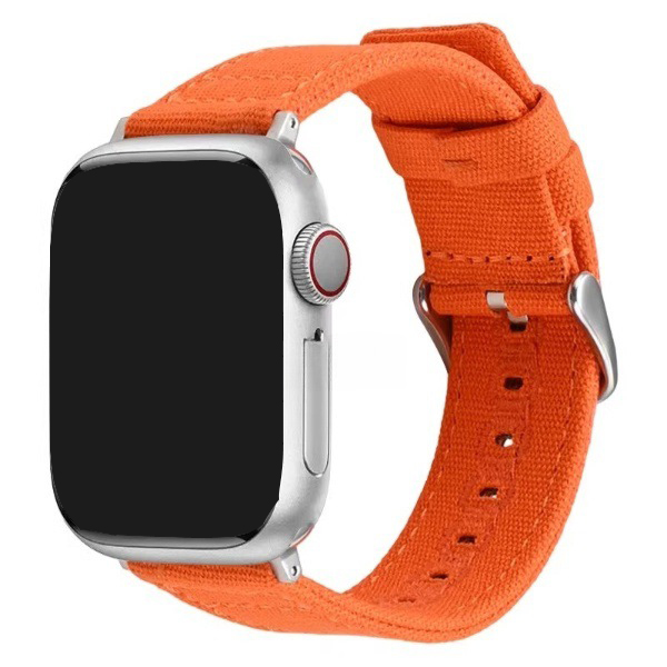 Boucle argentée orange