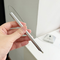 Stylo de sécurité de bureau avec support métallique et fil d'acier