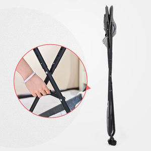 Lit d'enfant moderne portable en alliage d'aluminium, réglable en hauteur sur 3 niveaux, pliable, roues universelles, capacité 50 lb, couleur personnalisable, pour chambre et <span class=keywords><strong>parc</strong></span> - Product Image 6