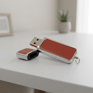 Memoria USB de Cuero con Logotipo Personalizado, Regalos Corporativos, USB 2.0 de 4Gb, 8Gb, 16Gb, 32Gb, 64Gb, Fabricante Chino - Product Image 3