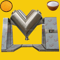 Mélangeur de poudre en forme de V de 100 L pour le mélange de pigments cosmétiques, petite machine de mélange électrique industrielle, moteur à engrenages, fabrication sur mesure
