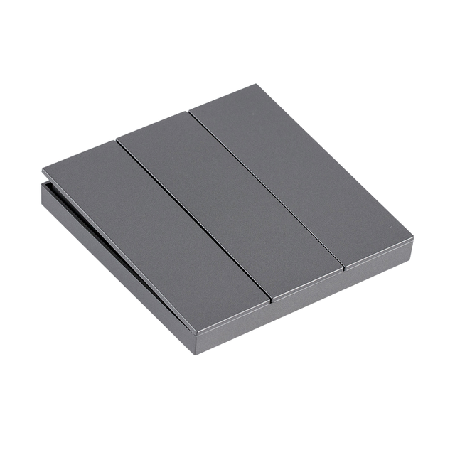 German French Russia Style Slim Frame Luxury Design Wall Switch EU 80*80 Push Button Switches