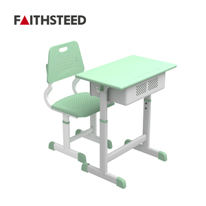 Muebles de aula universitarios de metal personalizables, escritorio y silla para niños como solución para estudiantes - Product Image 1