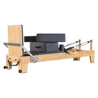 Lit de Pilates Réformateur JY-053 de la marque JY, avec ressorts réglables, coussin en PU, écologique, modèle Core Bed, idéal pour studio – Vente Flash