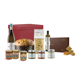 Cesto Regalo Natalizio Elsa Mare, Set di Alimenti Italiani Premium, Confezione per Riunioni Familiari - Product Image 1